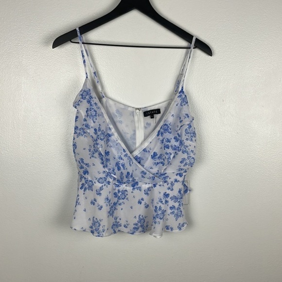 NWT 1.State Fruffle Cami Wrap Blouse - Picture 2 of 6